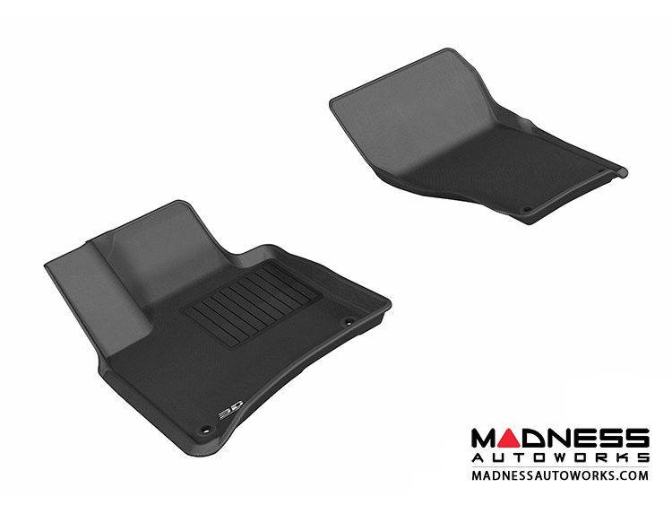 Porsche Cayenne Floor Mats (Set of 2) - Front - Black by 3D MAXpider